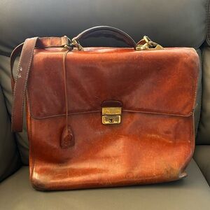 The Bridge Leather Briefcase